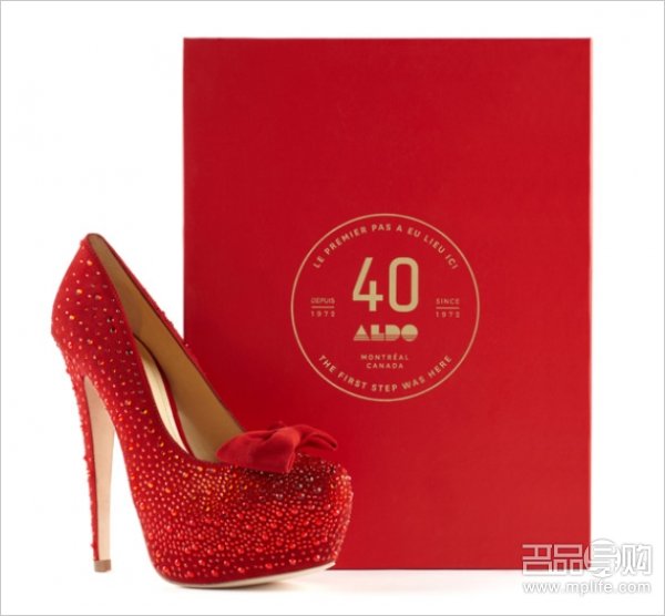 Aldo40周年别注水晶鞋到港