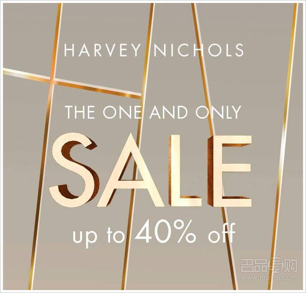Harvey Nichols指定货品6折