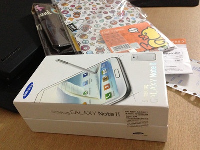 晒下香港新入手的三星GALAXY Note 2 N7100