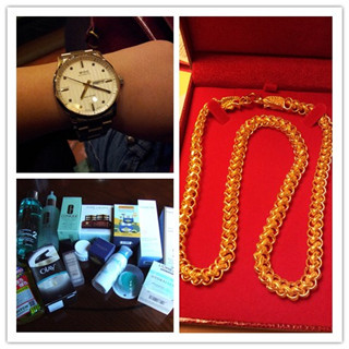 香港归来败金饰+手表和化妆品