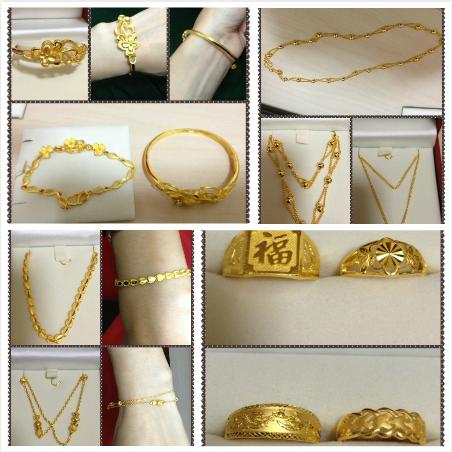 香港晒货：金价跌 分享买到的金饰