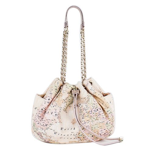 地图包香港代购女包 品牌包包抽带水桶包PAP