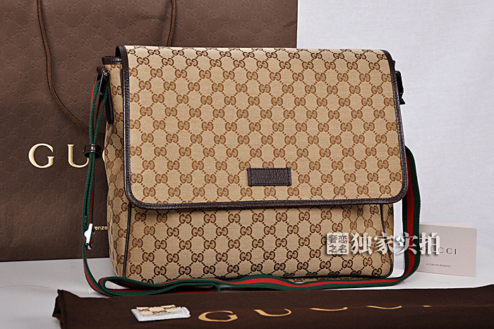 香港正品代购 GUCCI\/古奇男士包包 单肩斜背包