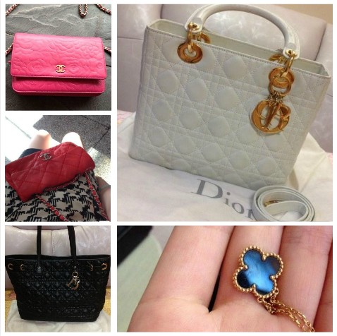 香港晒货：HK2.4万元败Dior Lady 白色戴妃包