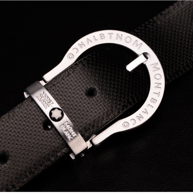 香港代购万宝龙男皮带 男士真皮腰带 正品Mon