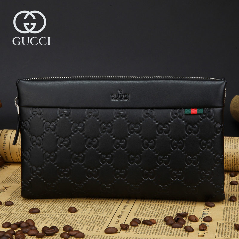 香港代购正品 Gucci古奇男包商务男士手包真皮