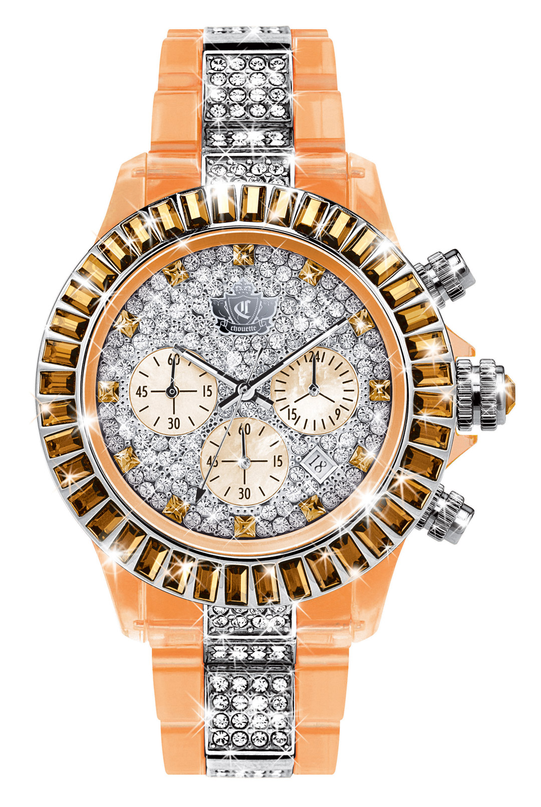 冲钻包邮正品香港Chouette 施华洛世奇腕表JS