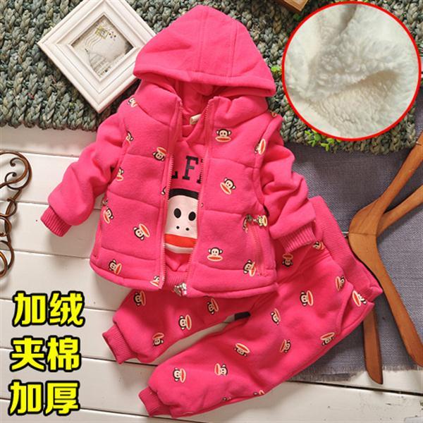 香港it童装女童冬装新款宝宝秋装儿童套装男加