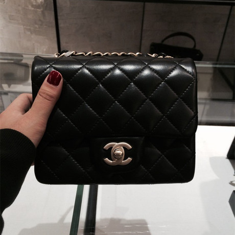 代购 Chanel 香奈儿 2014春夏新款:Cf Mini 羊皮