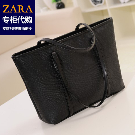zara香港<em>专柜正品</em>代购<em>女包</em>欧美复古百搭蛇纹大