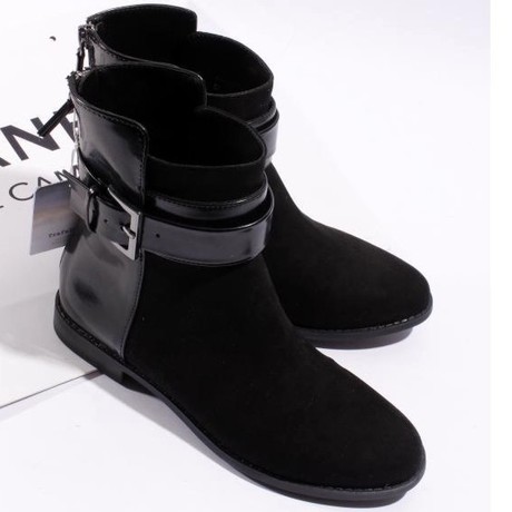 香港IT代购2014秋冬季新款平跟鞋平底鞋短靴马