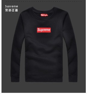香港专柜代购 2014春秋款Supreme套头卫衣男