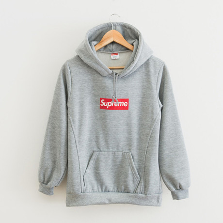 香港专柜代购 Supreme秋款余文乐连帽修身长