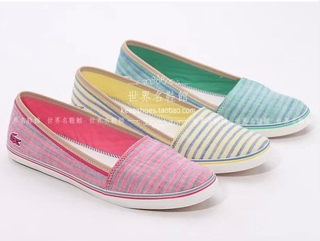 LACOSTE法国鳄鱼女鞋专柜正品代购 2104春