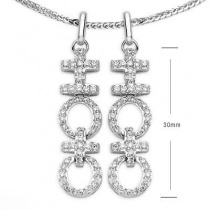 MBLife香港正品小熊与水泡18K白金钻石吊坠送