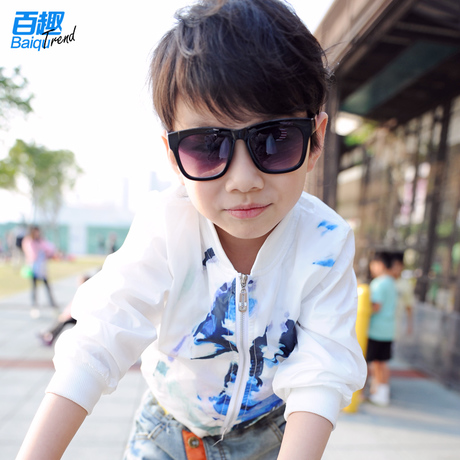 百趣童装 2014夏装新款儿童<em>防晒服外套</em>春款 男