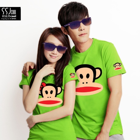 专柜代购正品2014大嘴猴短袖t恤女男士夏装新
