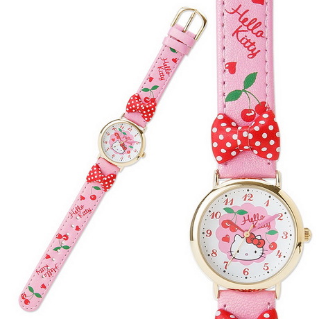 日本正版Hello Kitty 儿童皮带卡通手表腕表