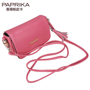香港paprika2014夏新品牛皮<em>斜挎</em>包<em>女包</em>迷你小