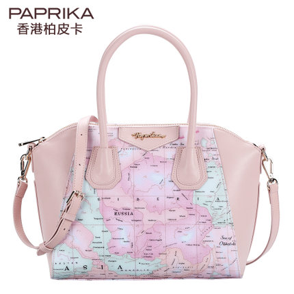 香港paprika日本地图包时尚斜挎女包 手提包女