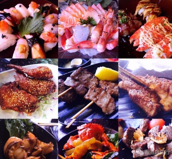香港美食推介：尝日式放题餐厅大喜屋吃到撑！三文鱼、甜虾、极大赤虾、刺身、烤牛舌等