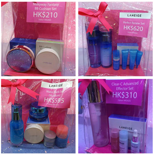 香港晒货：赴港购物实拍Laneige专柜兰芝圣诞套装 各种优惠买不停