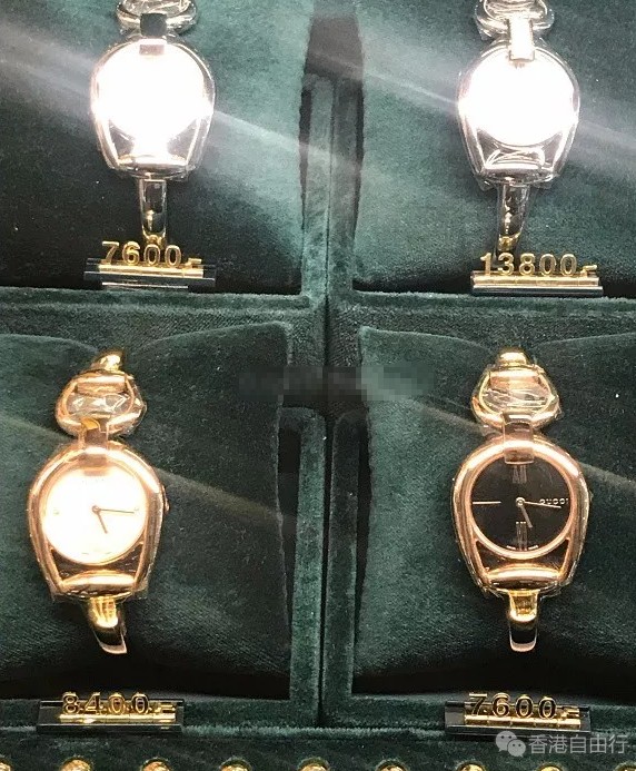 香港晒货：GUCCI专柜男女时装手表实拍（附价格）