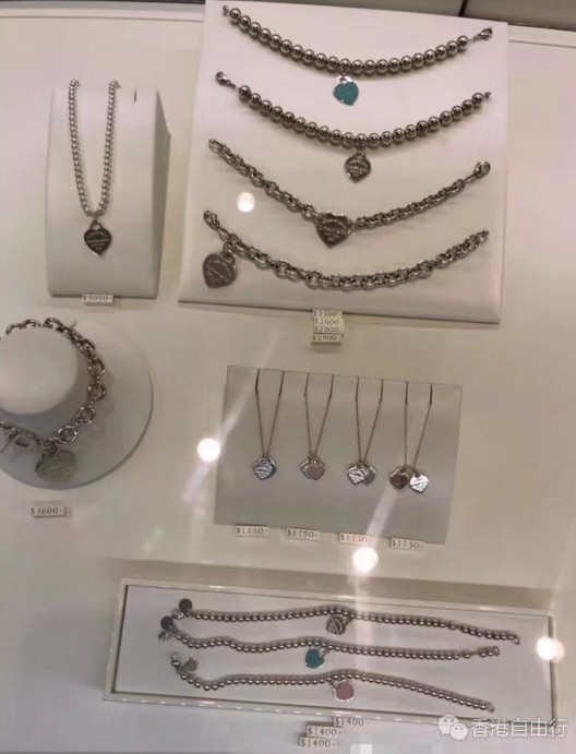 香港晒货：实拍Tiffany&Co.蒂芙尼专柜多款首饰（附价格）