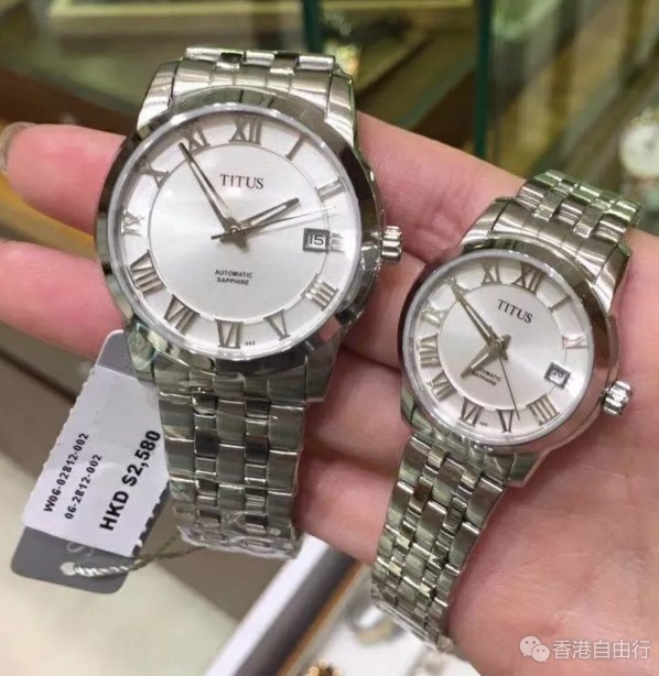 香港晒货：实拍HK专柜Titus铁达时男款、女款、情侣特价款手表（附价格）