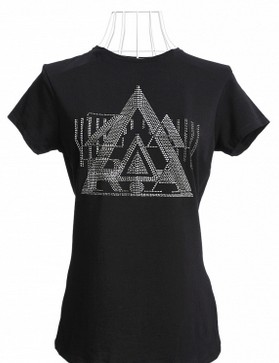 ZARA 水钻几何图形T恤